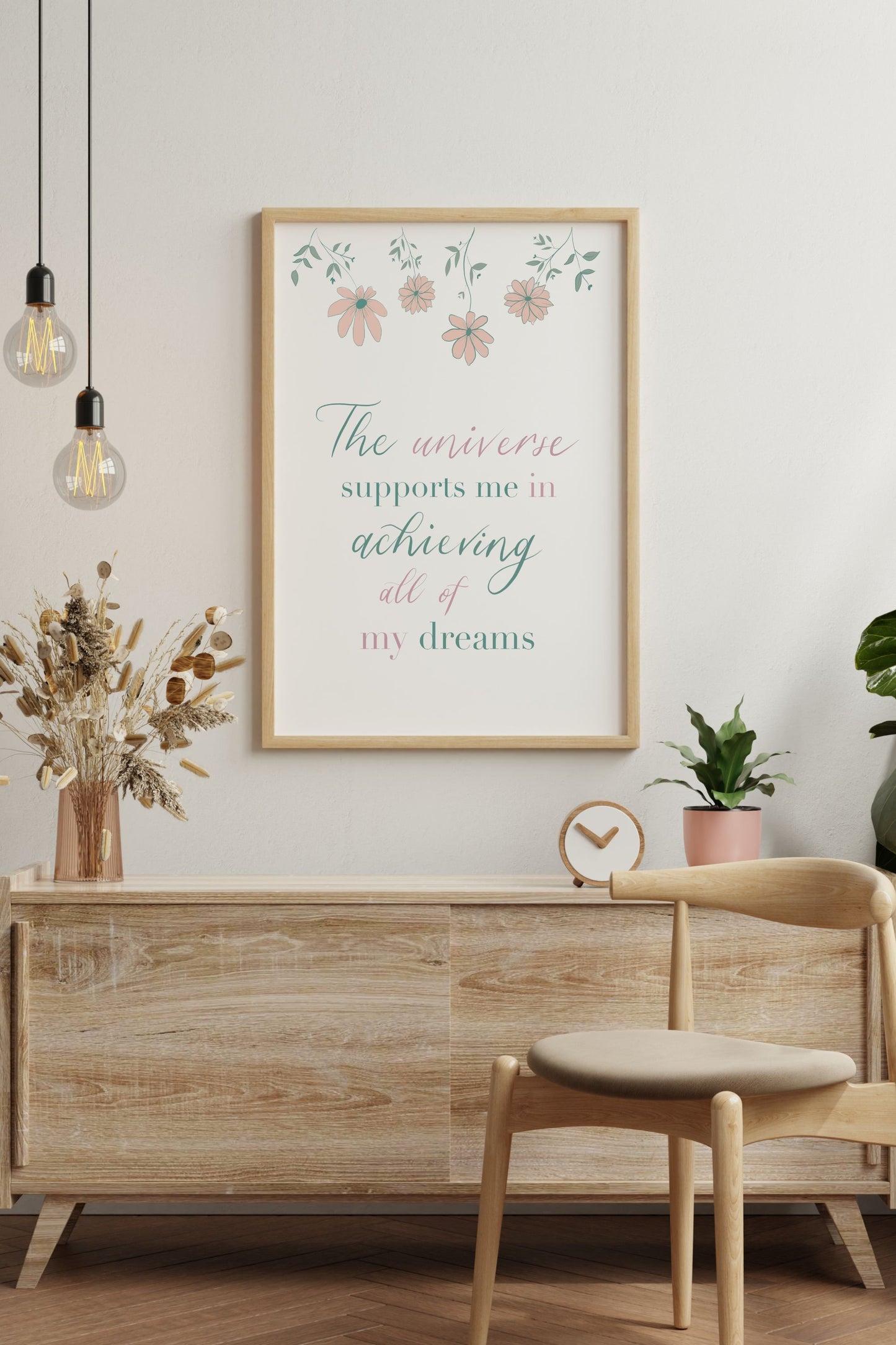 "The Universe Supports Me" Affirmation Print