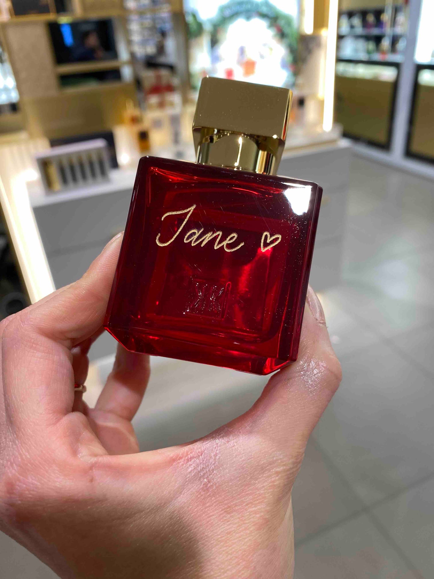 Personalised perfume bottle | Mother of the bride gift | Engraved Wedding perfume | Anniversary gift
