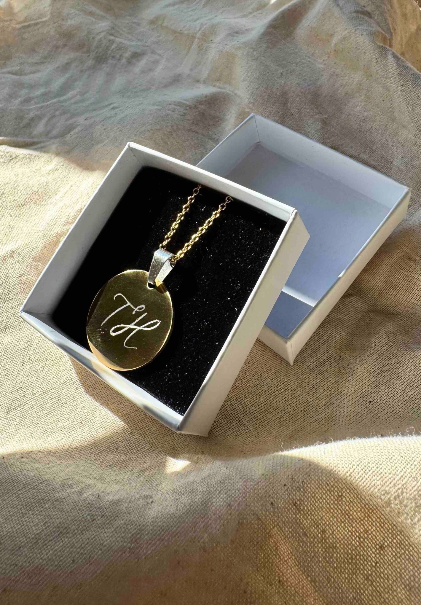 Personalised initial necklace gold | Dainty minimalist necklace | Birthday gift for her | Bridesmaid gift necklace | Engraved necklace for girlfriend