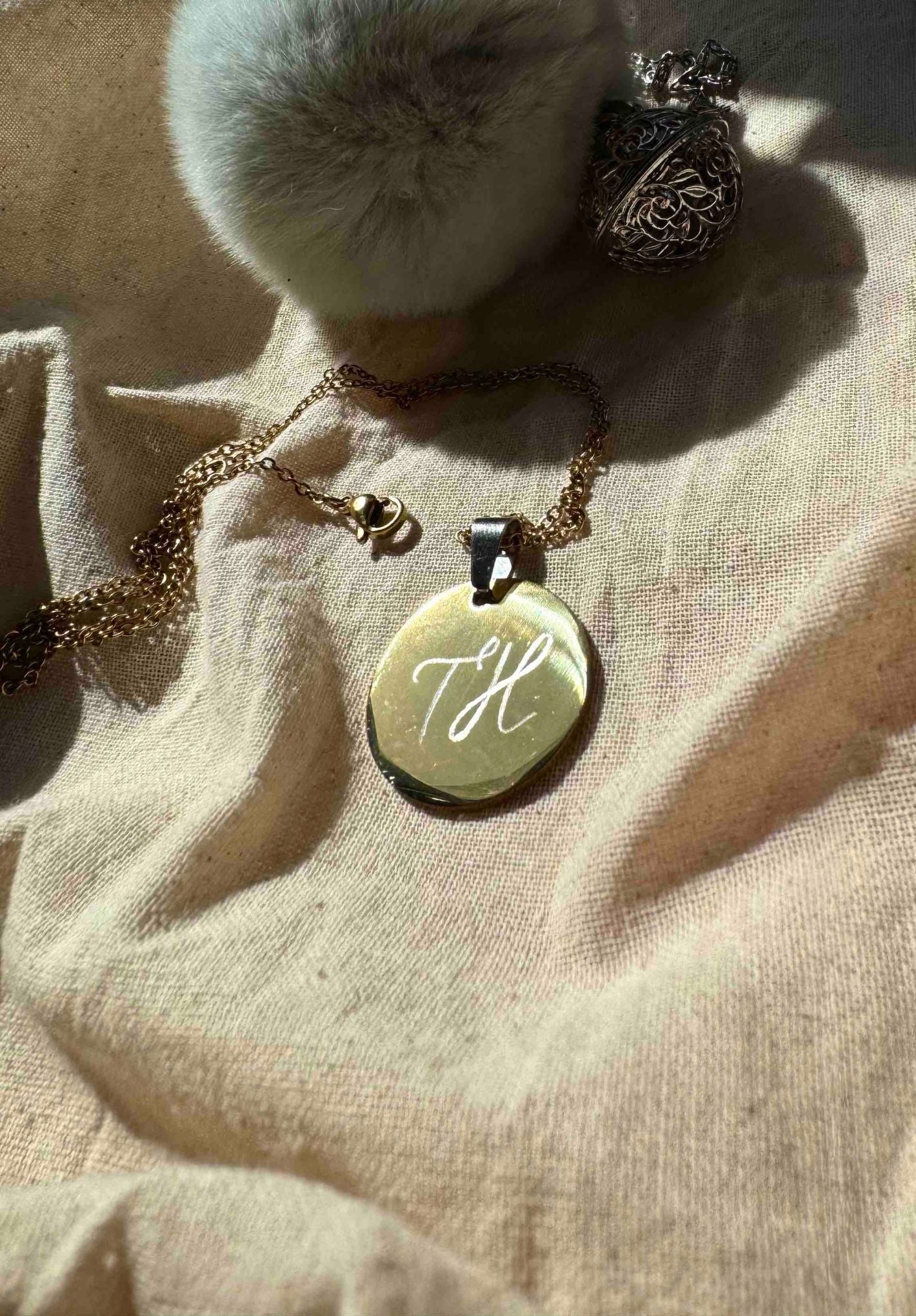 Personalised initial necklace gold | Dainty minimalist necklace | Birthday gift for her | Bridesmaid gift necklace | Engraved necklace for girlfriend