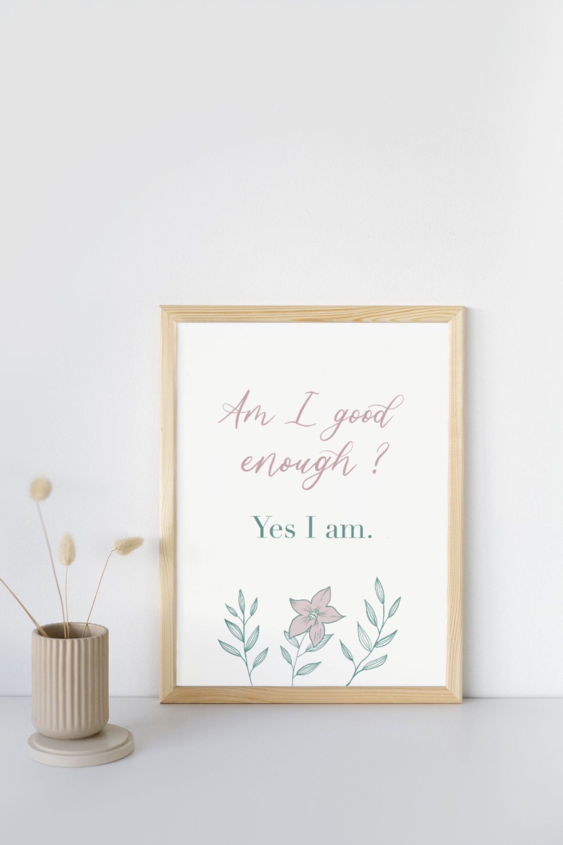 Positive affirmation printable art